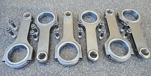 Buick/gmc/pon/olds 3.8l stroker h beam rod 6.350" 6pcs/set  w/arp 7/16" bolts
