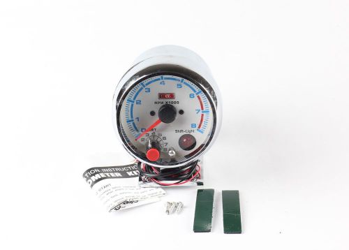 New 7-colors needle+shift light led tachometer rpm gauge df style 3.75" inc red