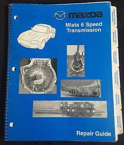 Mazda miata mx-5 factory oem six (6) speed transmission repair guide