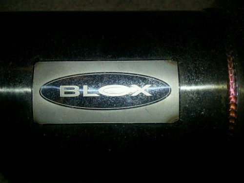 Blox stainless steel 60.5mm muffler angled cut