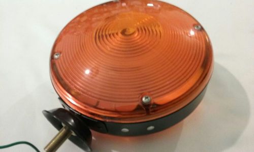 Double sided pedestal amber/amber lamp, sold in pair