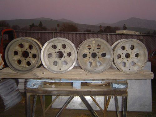 (4) 15&#034;x 9.5&#034; magnesium halibrand indy-500  wheels...gasser...sprint...champ car