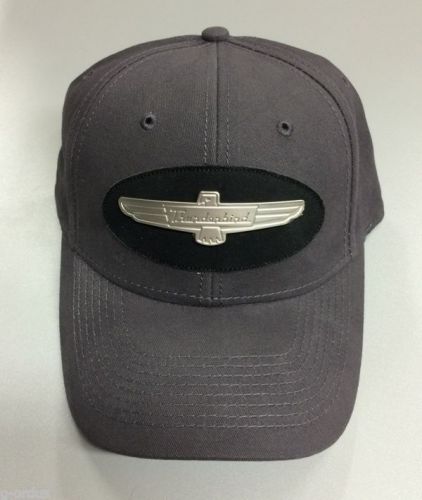New licensed charcoal grey gray ford thunderbird hat cap with metal emblem! oem!