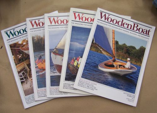 Pack of 5 wooden boat magazines!!! collectible!