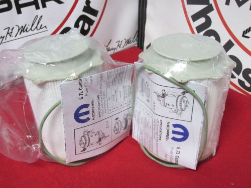 Dodge ram 6.7 diesel engine fuel filter x2 new oem mopar