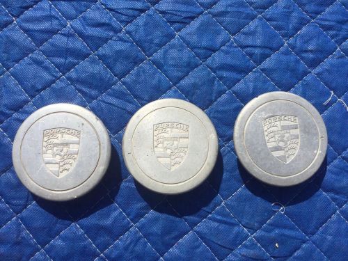 Porsche 911 912 65-72 original fuchs 3 prong center caps   lightweight patina vw