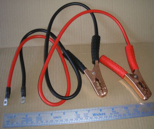 Car 12v 70a 870w inverter power-supply cable 8mm² 8awg (6mm rings to crocs) 1m