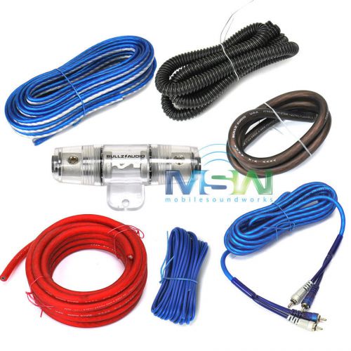 New bullz audio (by xscorpion) spak4r 4-awg gauge car amplifier amp install kit
