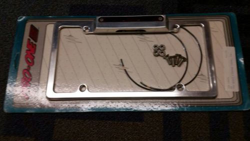 Polished billet 3rd brake license frame hot rod street rod