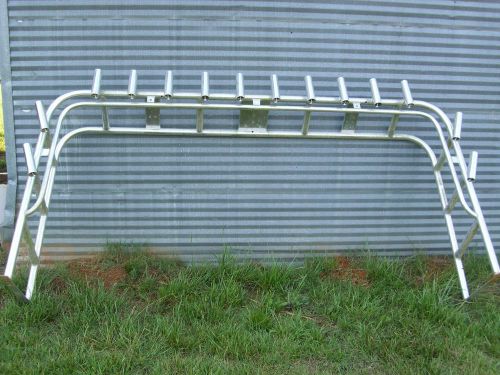 30 ft sea ray aluminum radar arch with 12 rod holders
