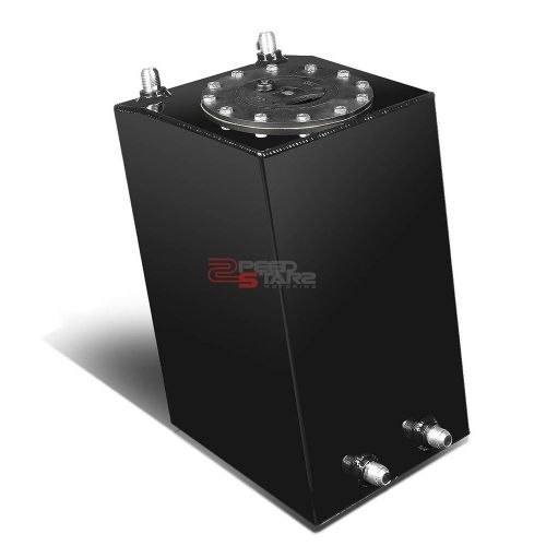 3 gallon lightweight black coat aluminum fuel cell tank/2" sump+cap+level sender