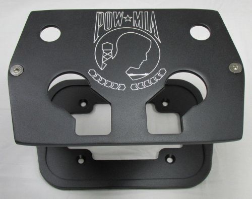 Pow mia billet aluminum optima battery box tray war veteran group 34/78 black