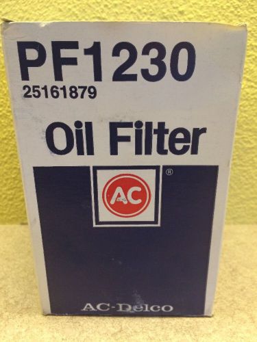 Ac-delco pf1230 oil filter part no. 25161879  general motors corp. made in usa