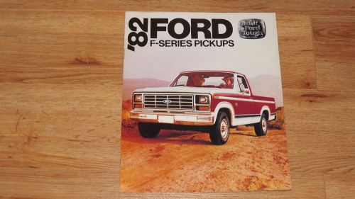 1982 ford f - series pickup original dealership sales brochure