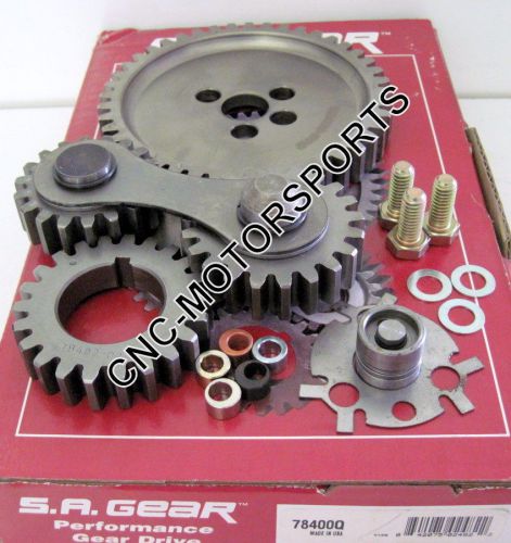 Sa gear 78400q performance dual idler gear drive quiet sb chevy 350 400