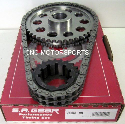 78503-9r billet steel roller timing chain set 9 key chrysler mopar 318 340 360