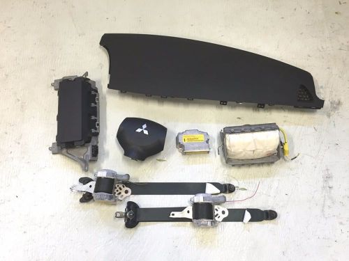 2008-2015 mitsubishi lancer oem air bag airbag seat belt module set 08-15