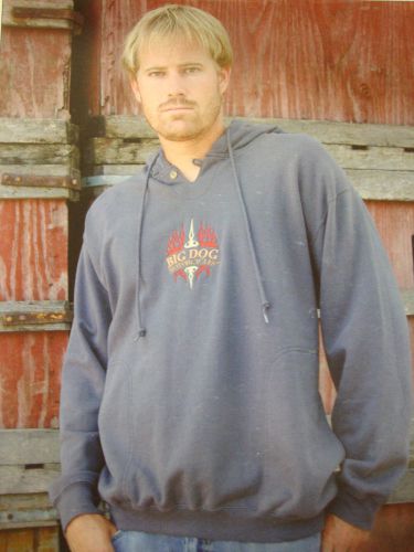 Big dog tribal hood pullover  x-large embroidered logo front design bdm