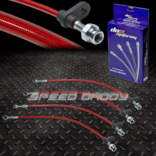 Sell FRONT+REAR STAINLESS STEEL HOSE BRAKE LINE/CABLE TSX CU2/TL/RSX