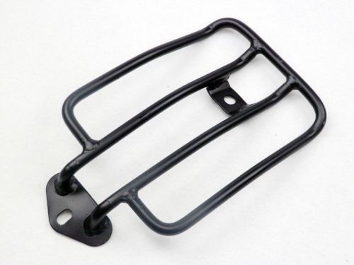Black solo luggage rear fender rack short for 2004 &amp; up harley sportster xl