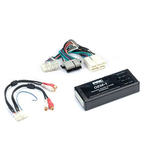 Pac preamplifier adapter aoem-gm21c chevrolet pontiac 1998-2003 4 channel rca
