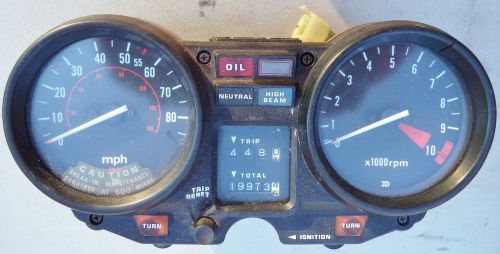 '80 honda cb750 cb 750 f super sport speedo gauges tach odometer gauge cluster