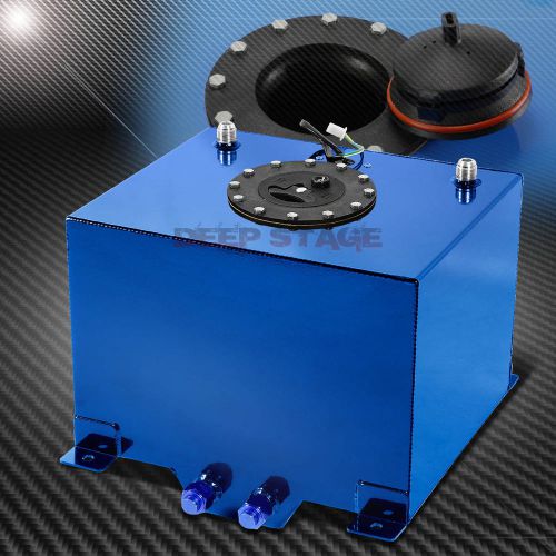 8 gallon lightweight blue coat aluminum gas fuel cell tank/2"sump+level sender