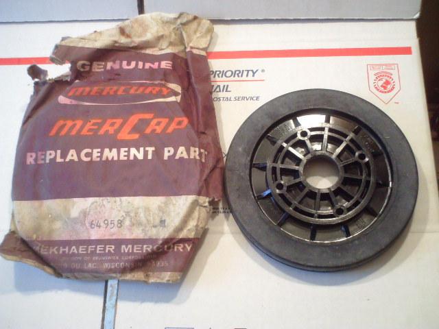 Vintage nos mercury snowmobile idler wheel, sno twister, hurricane, max, 64958