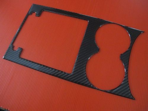 Carbon fiber cup holder console storage box trim sticker for porsche macan 15 16