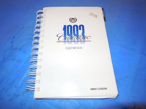 1993 cadillac fleetwood original owners manual!!