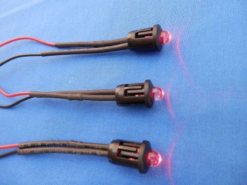 3pk red led indicator lights hho dry cell hydrogen generator kit sensor switch