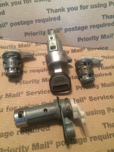 92-95 honda civic coupe lock set key ignition trunk cylinder door eg tumbler