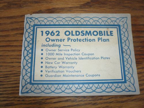1962 oldsmobile owner protection plan with protecto plate - glove box