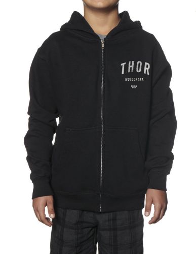 Thor shop youth zip-up hoodie black/gray