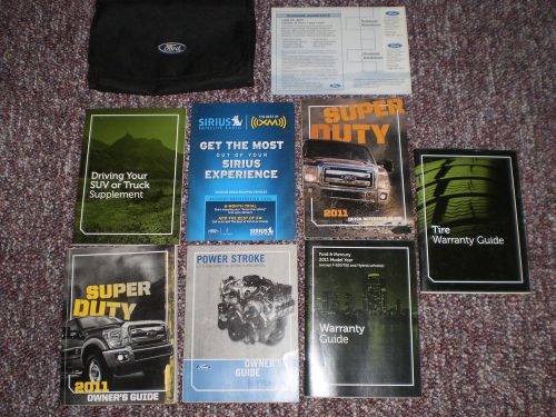 2011 ford f250 350 super duty 6.7 diesel owners manual books guide case all