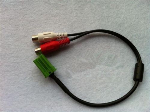 Renault 2rca input lead espace trafic scenic twingo 3.5mm jack rca ipod adapter