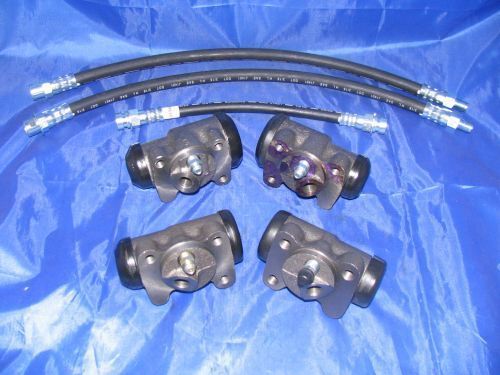 4 wheel cylinders &amp; hoses 42 46 47 48 ford &amp; mercury