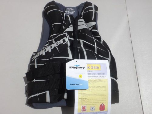 Slippery surge neo life vest personal watercraft jet ski black medium