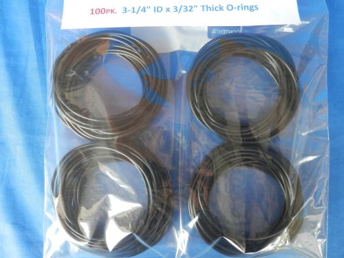 100pk 3-1/4" id x 3/32" thick o-rings hho dry cell hydrogen generator koh safe
