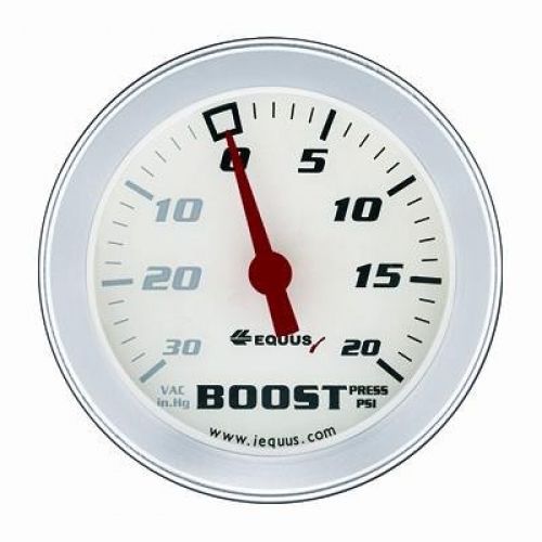 Equus 8257 boost/vacuum gauge - white
