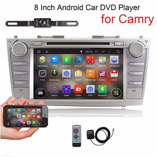 Camera+gps 8" car radio stereo dvd player wifi 3g bt for toyota camry 2007-2011