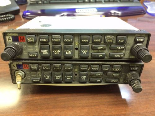 Two garmin gma340 audio panels *damaged 011-00401-10