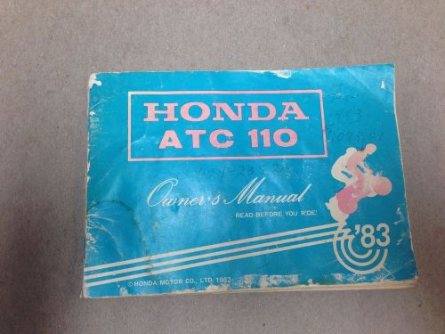 1983 honda atv atc 110 owners manual