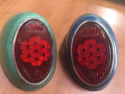 Vintage volkswagen bug oval original hella snowflake taillights 1956 thru 1961