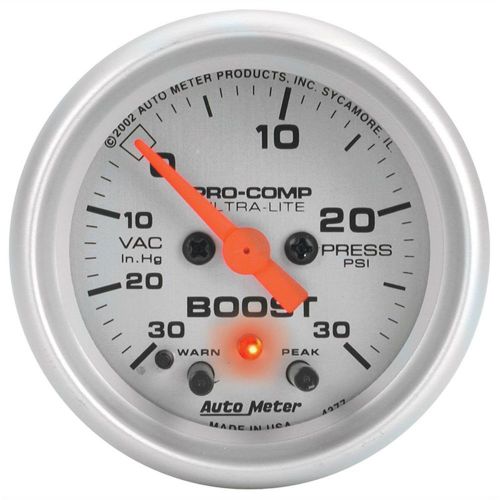 Autometer 4377 ultra-lite electric boost/vacuum gauge