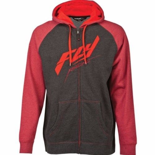 Fly racing raglan zip up hoodie