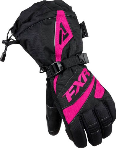 New fxr-snow fusion women&#039;s waterproof gloves, black/fuchsia-pink, small/sm