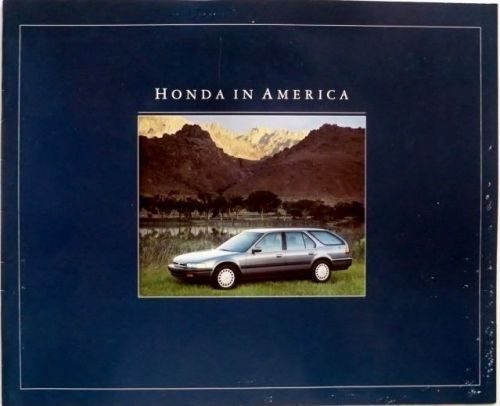 Honda in america brochure 1992 10th usa anniversary informational sales booklet