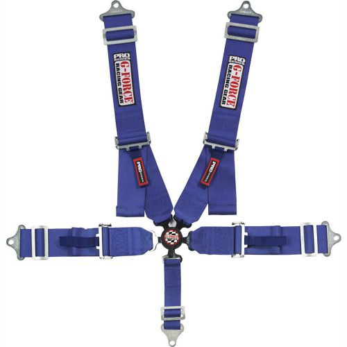 G-force 7000bu 5-point sfi camlock racing harness blue