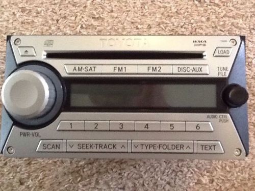 Oem toyota fj cruiser stereo 6 cd disc changer mp3 player 07-10 w/ sleeve